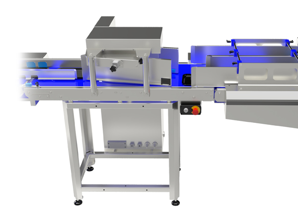 Packaging machine diverging system